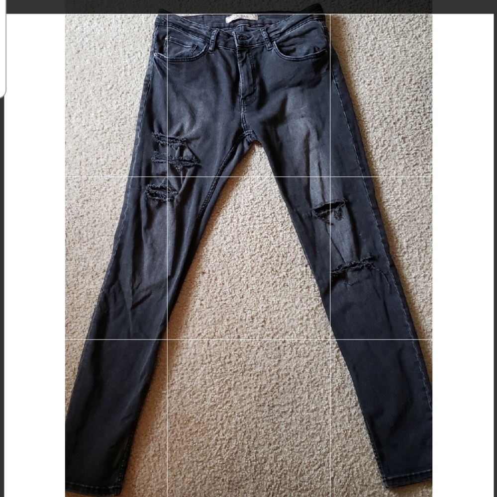 Distressed jeans